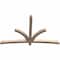 Ekena Millwork Davenport Smooth Timber Gable Bracket, Douglas Fir, 84"W x 53"H x 3 1/2"D x 3 1/2"F, 15/12 Pitch GBW084X53X0404DAV00SDF - alternate 2
